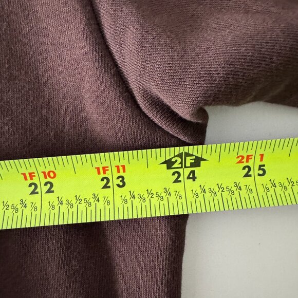 Women Loose Drop Shoulder Drawstring Hoodie Sweatshirt Brown, Size M/38 - Picture 13 of 17